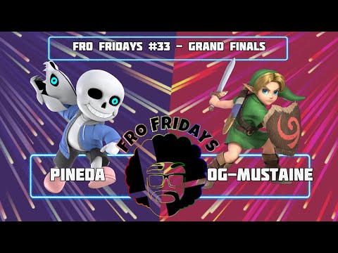 Fro Fridays #33 Grand Finals - Pineda (Mii Gunner) vs. OG-Mustaine (Young Link) Smash Ultimate - SSB
