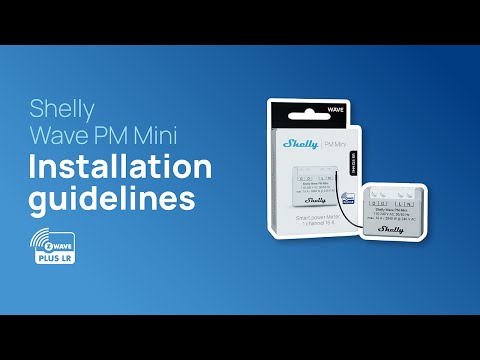 Shelly Wave PM Mini - Installation video US