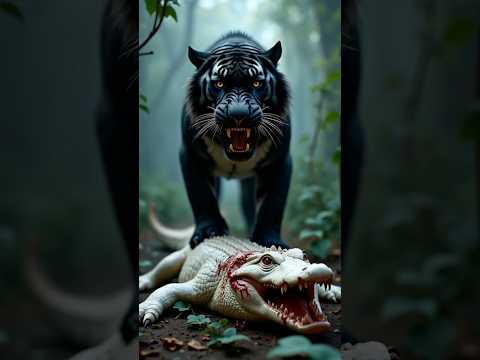 Black Tiger vs White Animals