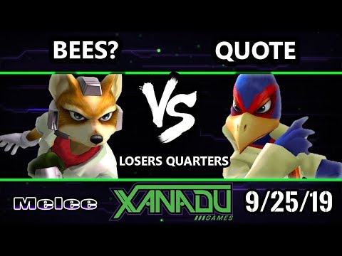 S@X 321 SSBM - Bees? (Falco) Vs. Quote (Fox) Smash Melee Losers Quarters