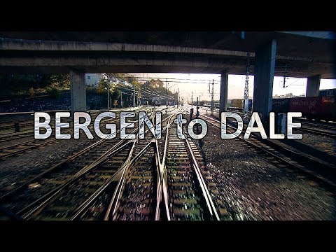 Timelapse on board of a Norway train cab from Bergen to Dale