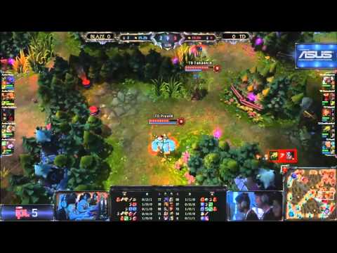 Azubu Blaze versus Team Dynamic (IPL5 group stage)