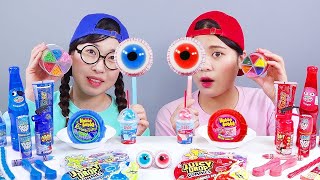 Download lagu Red VS Blue Food Dessert Mukbang DONA 도나 mp3