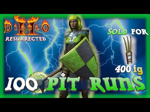 LIGHTING UP the PIT!!   100 Pit Runs - Diablo 2 Resurrected Ladder Season 3