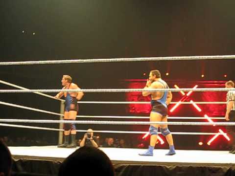 Santino Marella does push ups vs Jack Swagger