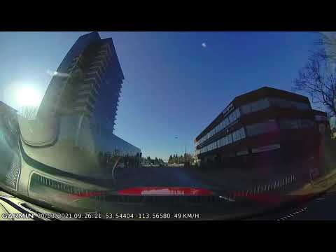 Driving from Downtown to West Edmonton Mall using Dashcam Garmin 66W