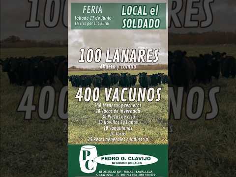 27/06/2026 Local el Soldado - Lavalleja - Pedro G. Clavijo I Clic Rural