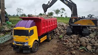 Download lagu MOBIL TRUK CANTER MUATAN BATU - EXCAVATOR BEKO KERUK mp3
