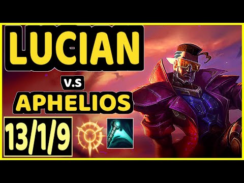 SNEAKY (LUCIAN) vs APHELIOS - 13/1/9 KDA BOTTOM ADC CHALLENGER GAMEPLAY - NA