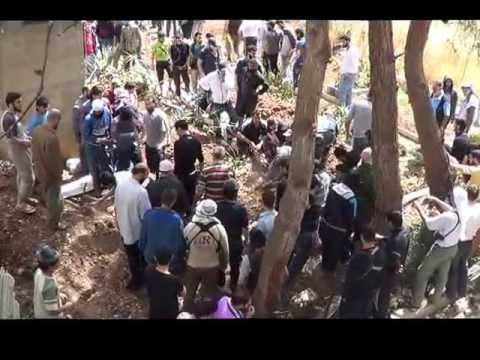 دفن القائد الميداني للكتيبة الخضراء في حمص الشهيد الحاج خضر الحلواني