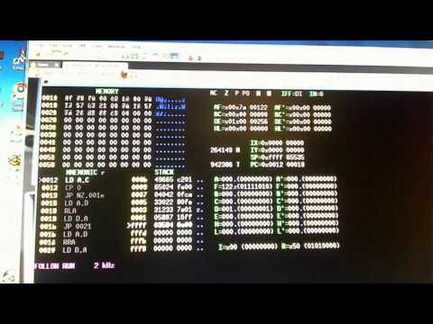 Z80-MON part of Z80-ASM looking at the Night Rider Assembly Program