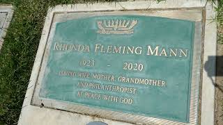 Actress Rhonda Fleming Grave Hillside Memorial Park Culver City LA California USA May 12, 2023
