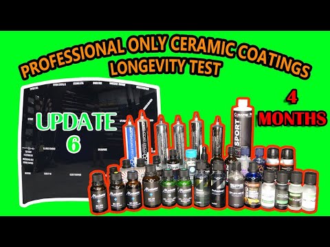 PROFESSIONAL ONLY ceramic coatings - 22 WAY LONGEVITY TEST - UPDATE 06 - 4 MONTHS