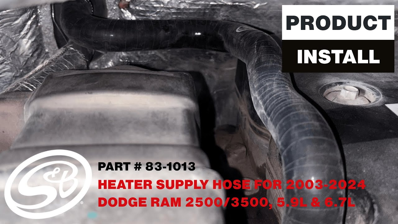 S&B Heater Core Supply Hose Install | 2003-24 Cummins 5.9l & 6.7l