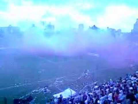Salida de nacional vs Flamengo