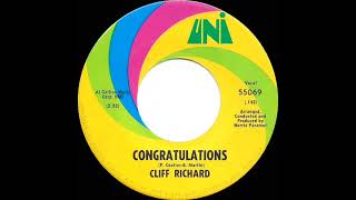 1968 Cliff Richard - Congratulations (mono 45--#1 UK hit)