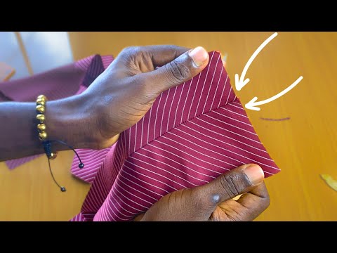 Pin stripes fabric alignment tutorial