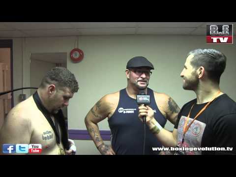 Flave interviews Stan Wilson after winning the WCMMA Heavyweight K1 title
