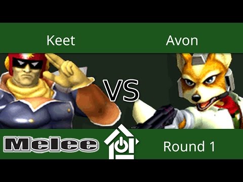 Down to Smash @ UAB - Keet (Captain Falcon) vs Avon (Fox) - Melee Round 1