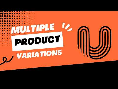 How to create product variants