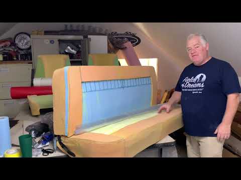 Custom Automotive Upholstery Making Patterns and Sanding Foam