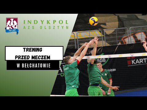 Trening przed meczem w Bełchatowie
