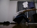 One leg 40 Squats 片足スクワット40回