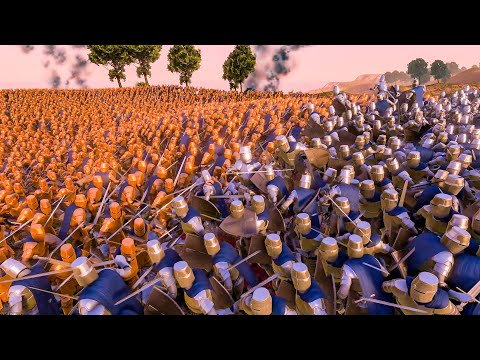 18 000 Heavy Knights VS 17 000 Golden Knights _ ultimate epic battle simulator 2 _ uebs 2 _uebs 2022