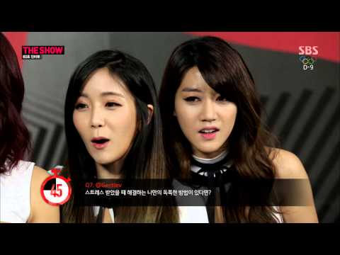 140129 더쇼 Rainbow Blaxx 60초 인터뷰