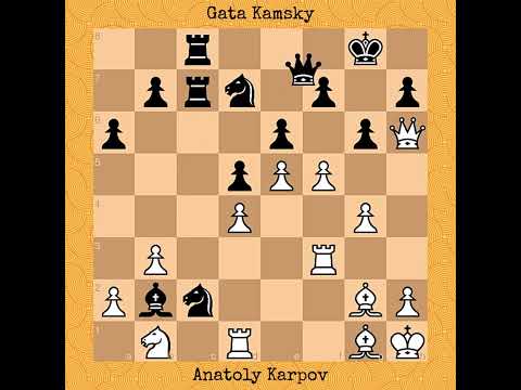 Anatoly Karpov vs Gata Kamsky, 1992 #chess #chessgame