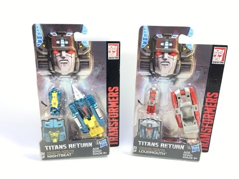 Transformers: Titans Return - Titan Masters NIGHTBEAT and LOUDMOUTH