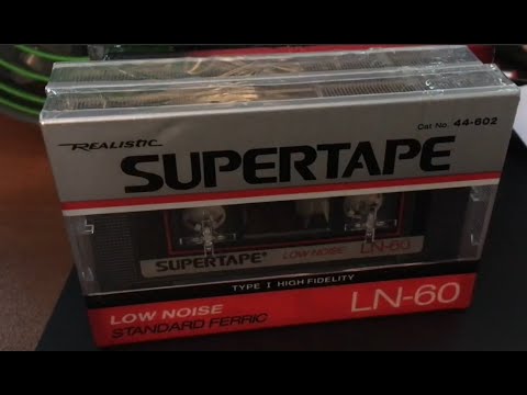 1988 Realistic SuperTape, 1995 Fuji DR-I, and 1970 Scotch AVC