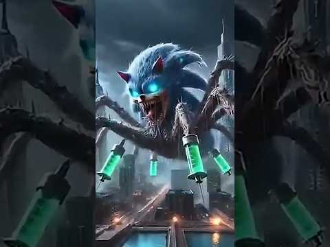 História assustadora Sonic zumbi aranha injeção psicopata na cidade #sonic #dl #shorts #monstro