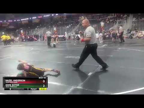 55 Lbs Semifinal - Hazel Anderson, Team Wisconsin Vs Esme Boyer, Team Nebraska 338e