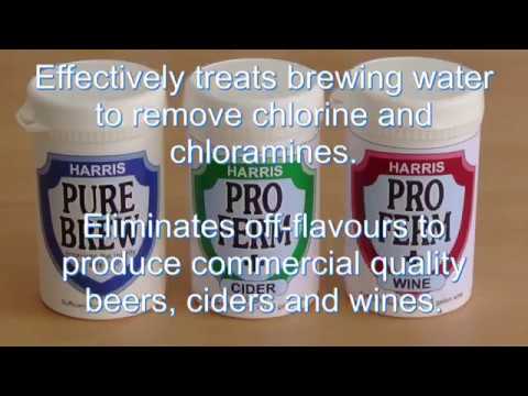 Harris Pure Brew and Pro Ferm + enhancer and water treatment for beer, wine and cider