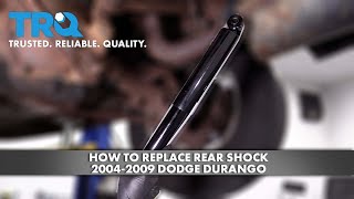 How to Replace Rear Shock 2004-2009 Dodge Durango