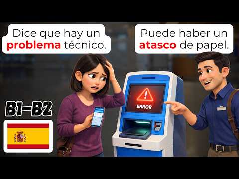 🇪🇸 15 Spanish Airport Kiosk Dialogues (B1-B2) | Real Travel Situations