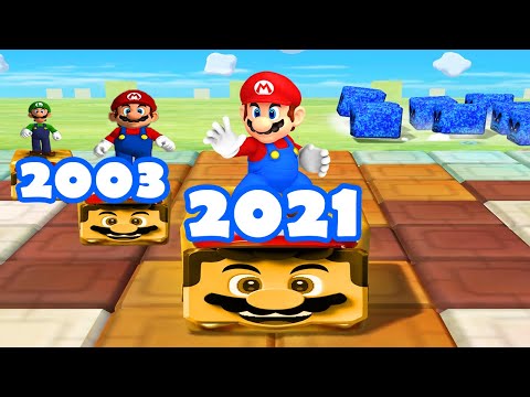 Mario Party Superstars vs Mario Party 5 - Minigames Compare - Mario vs Yoshi vs Peach