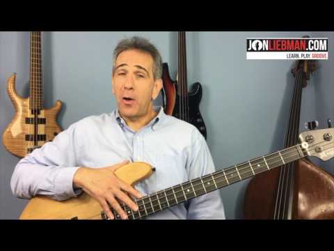 Free bass lesson from Jon LIebman: Blues shuffle