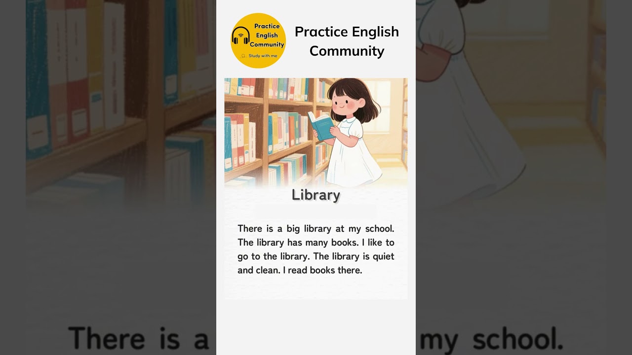 视频 English Listening Practice – Library | Short English Story with ...