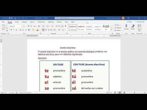 Clase acentos diacríticos