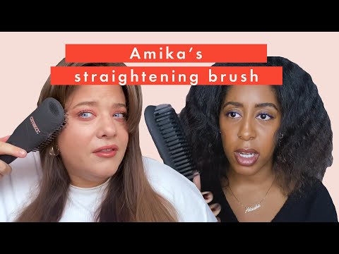 The Amika Polished Perfection Straightening Brush is a...