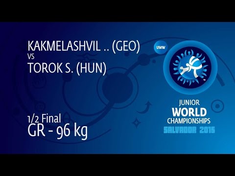 1/2 GR - 96 kg: N. KAKMELASHVIL (GEO) df. S. TOROK (HUN), 2-1