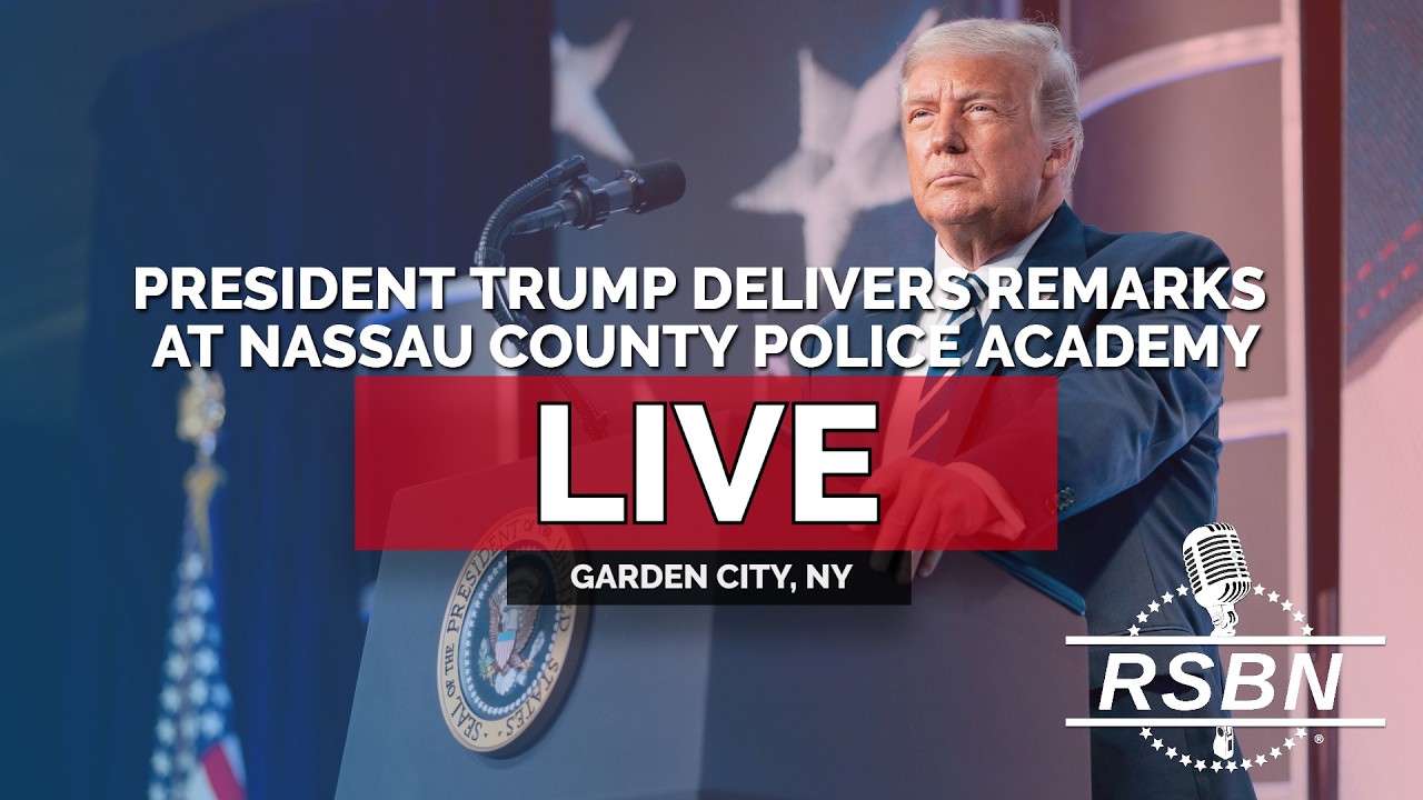 LIVE: President Trump Delivers Remarks at the Nassau County Police Academy in New York - 08/14/26