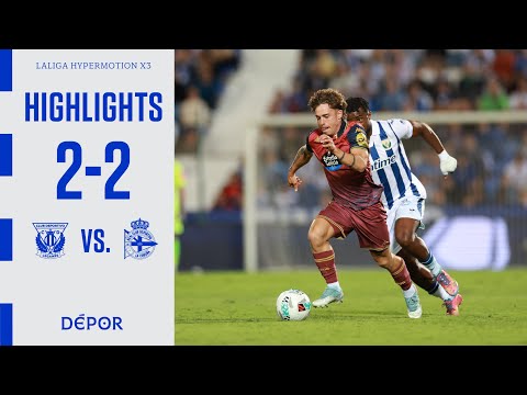 Resumen del CD Leganés 2 - 2 RC Deportivo