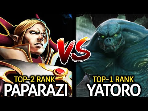 YATORO CARRY VS PAPARAZI MID - Epic Battle of Top Rank EU Dota 2