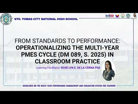 PART I - Guidelines on the Multi Year Performance Management and Evaluation System for Teachers