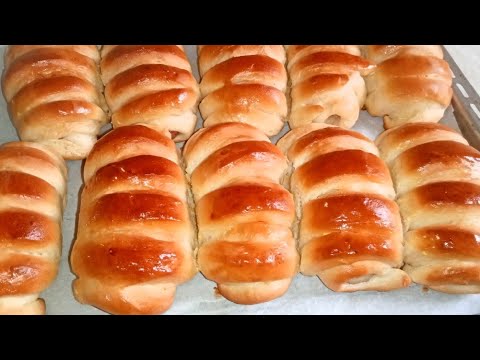 How To Make Sausage Bread Roll | Fluffy Hotdog Bread Roll