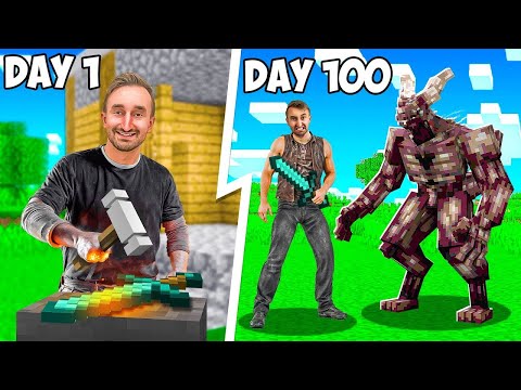 Insane 100-Day Hell Challenge Against Real Demons in Minecraft