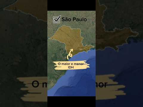 O maior e menor IDH de São Paulo: o contraste impressionante #idh #saopaulo